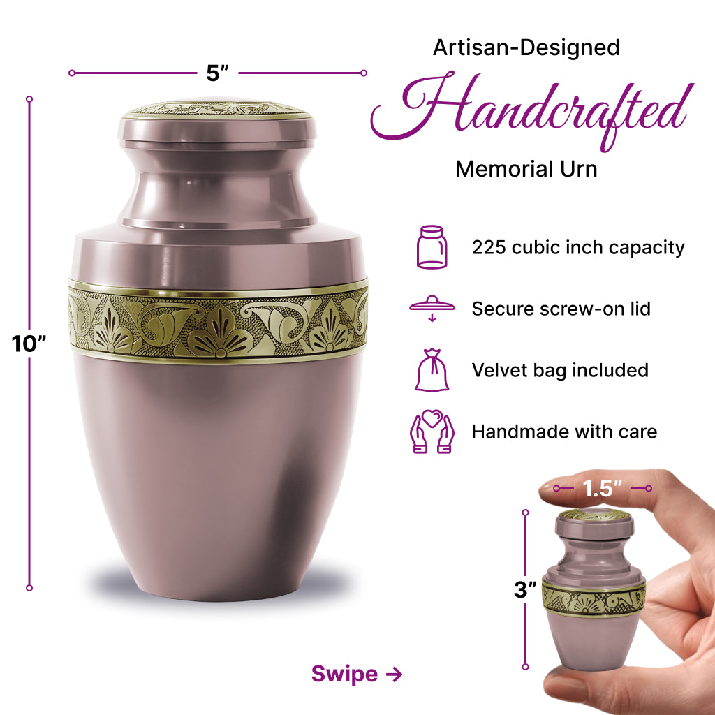 Radiant Grecian Cremation Urn