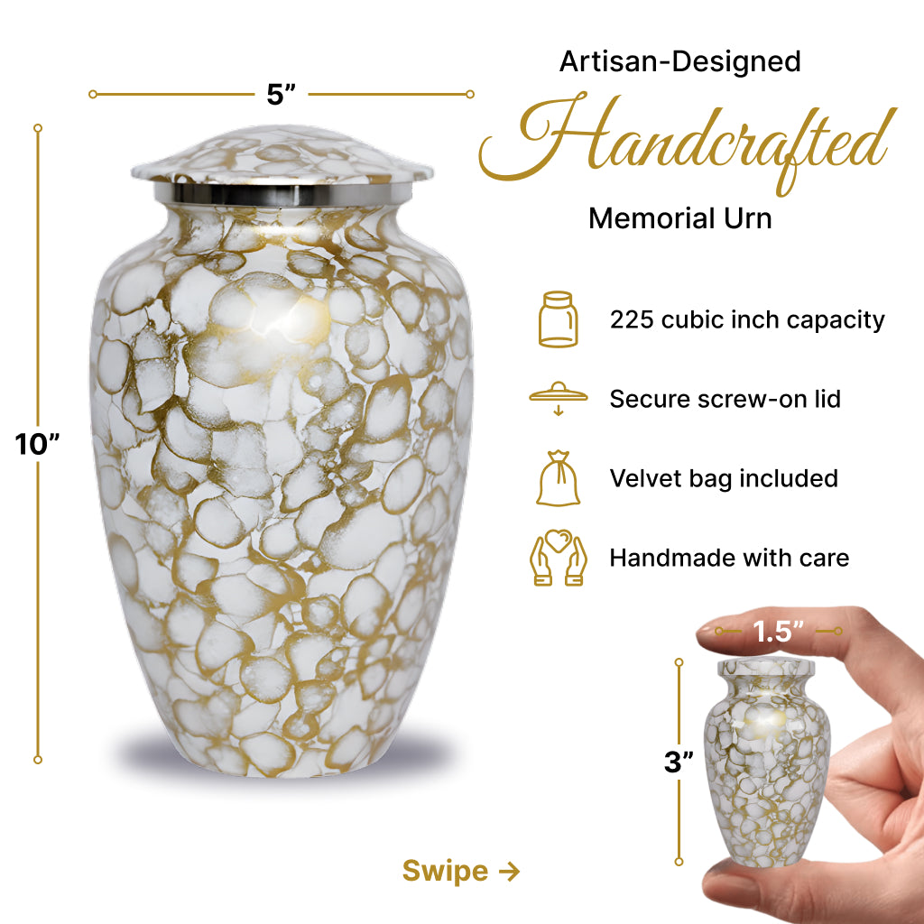 Motif Cloud Cremation Urn