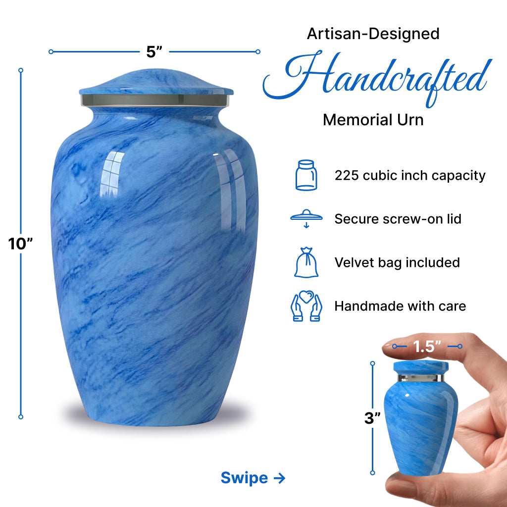 Motif Pastel Cremation Urn