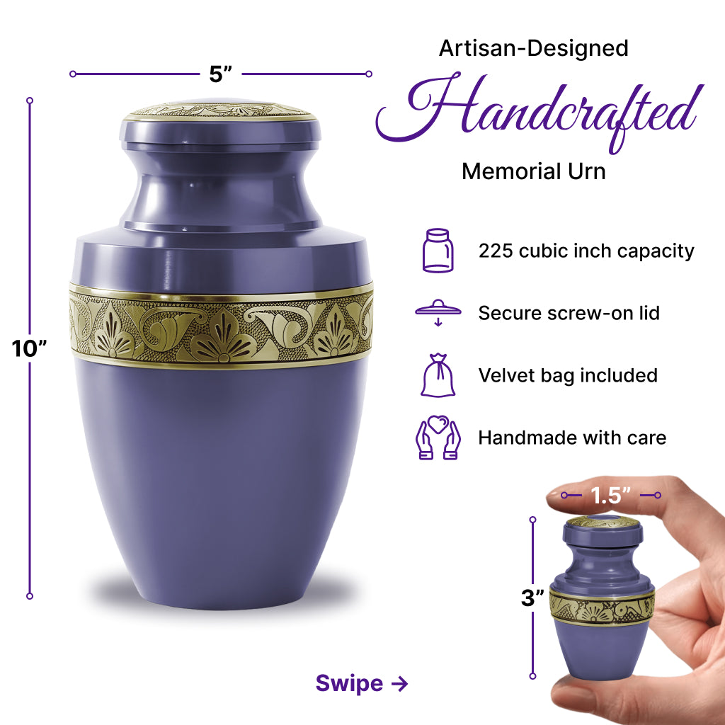 Radiant Grecian Cremation Urn