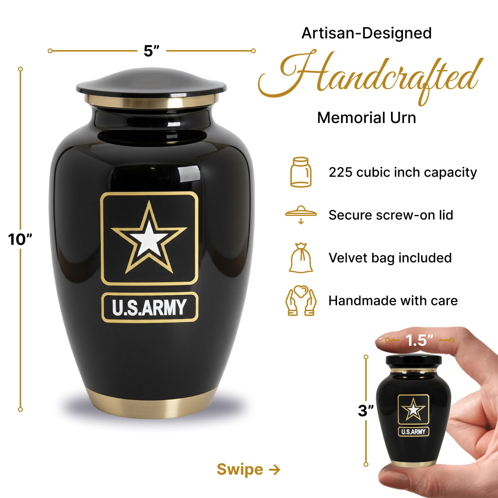 Army Veteran Memorial Urn