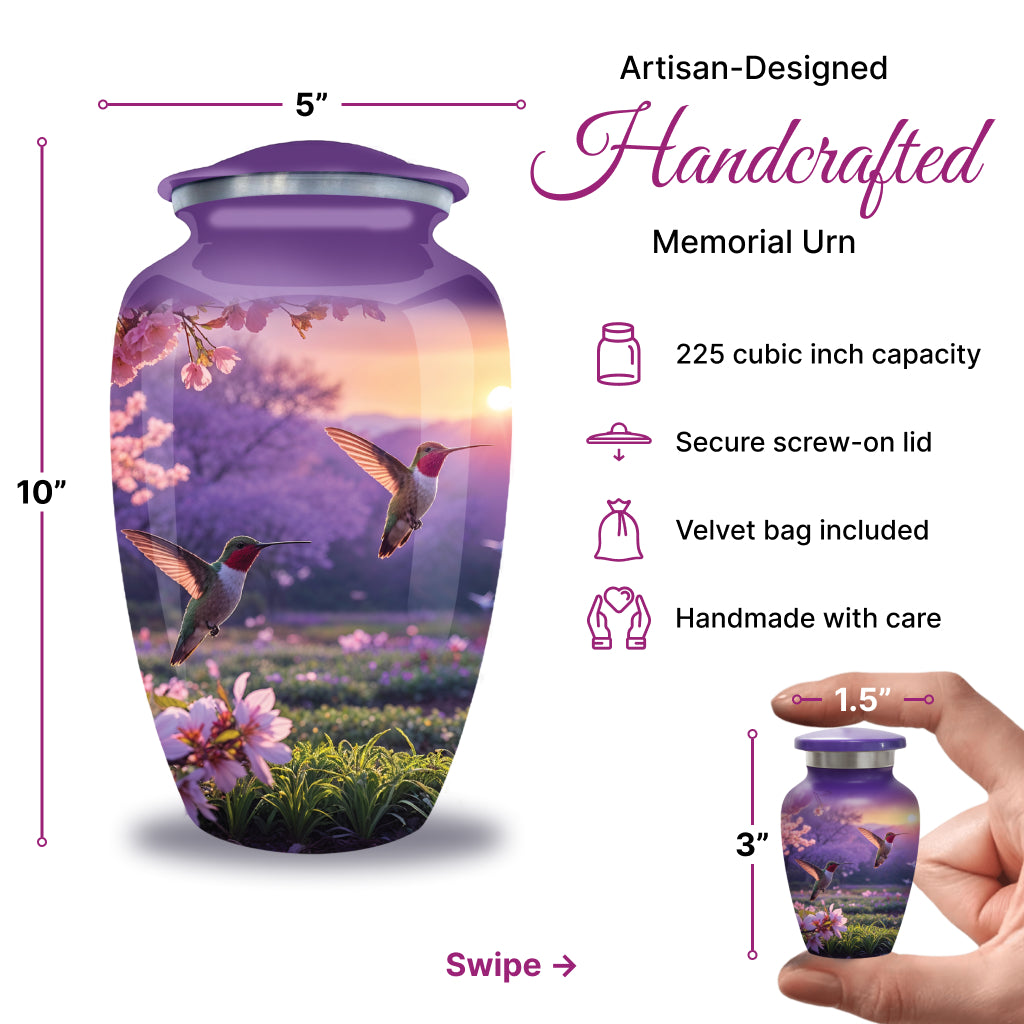 Hummingbird Image Cremation Urn