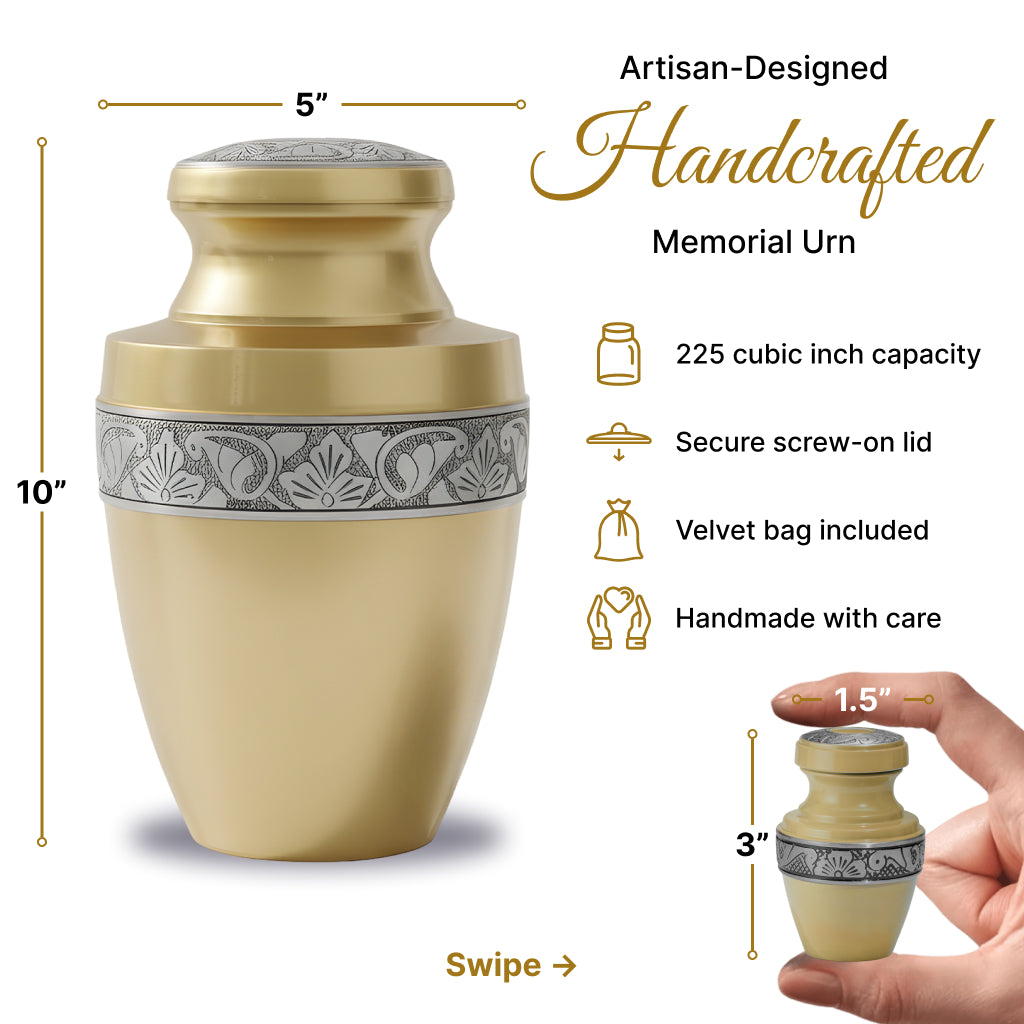 Serene Grecian Cremation Urn