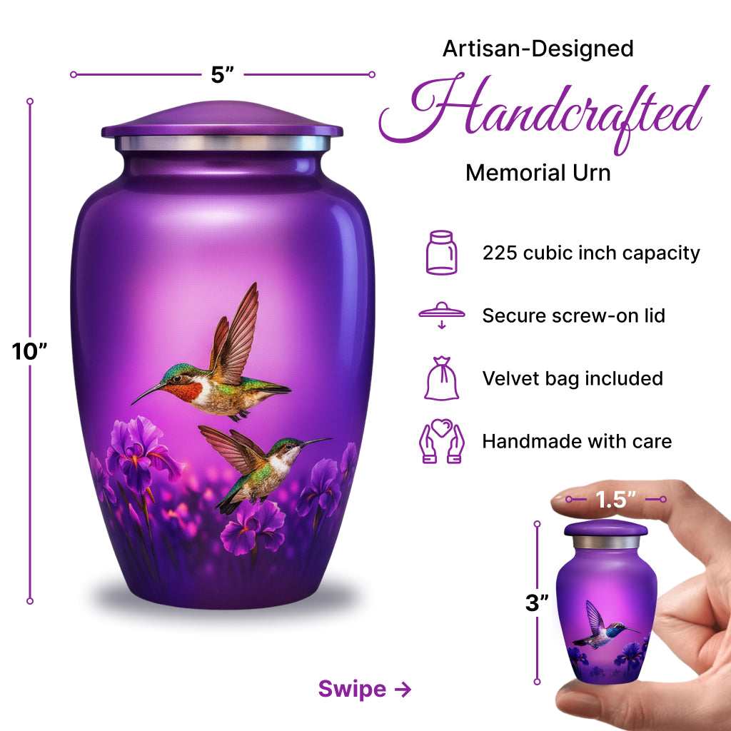 Hummingbird Image Cremation Urn