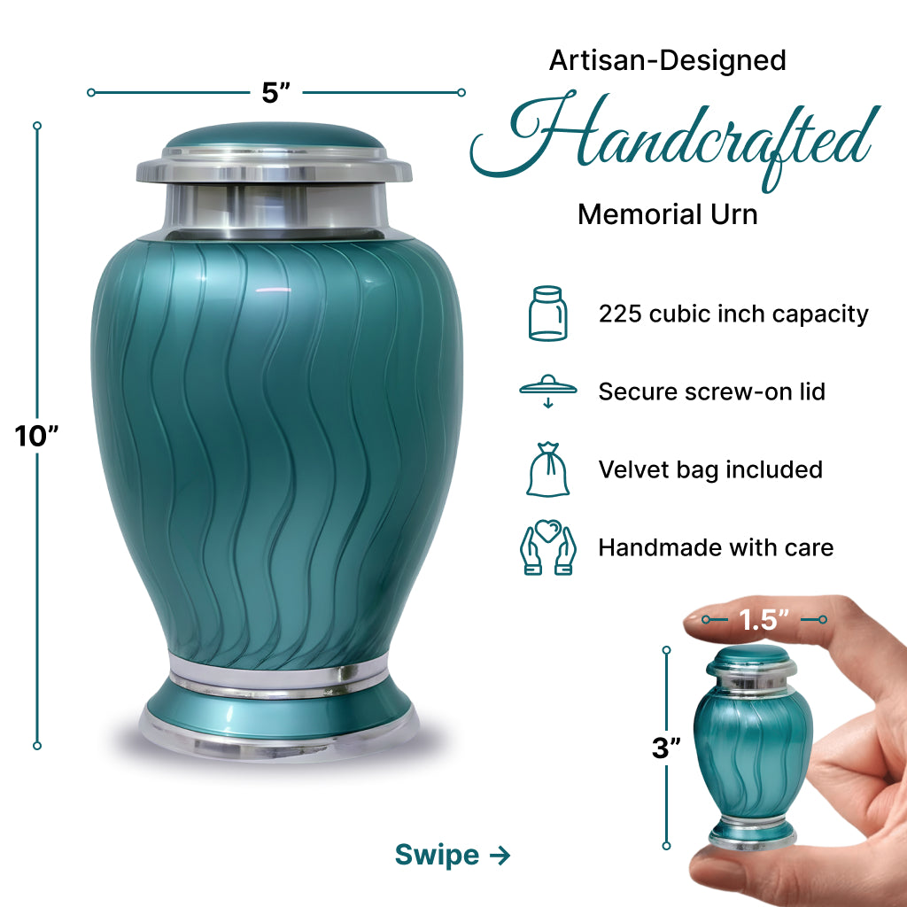 Vibrant Hotep Cremation Urn