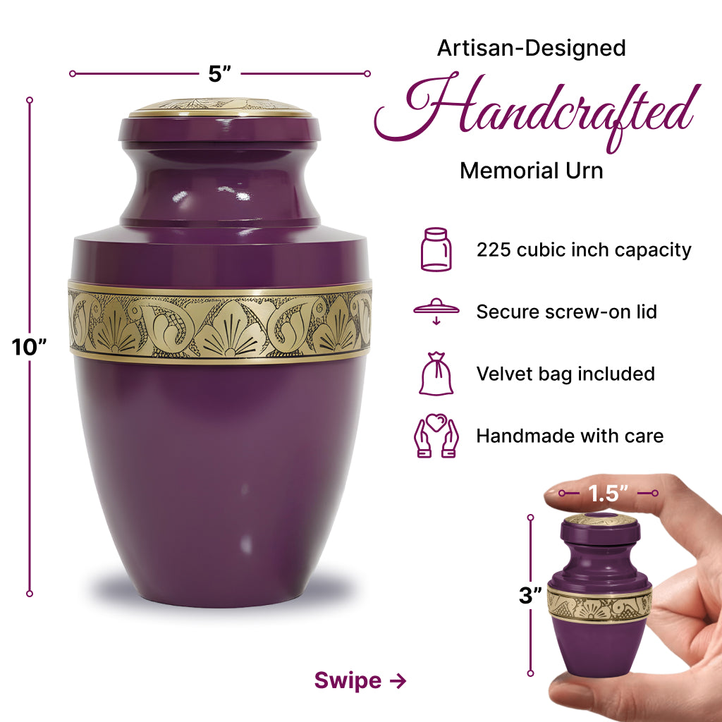 Radiant Grecian Cremation Urn