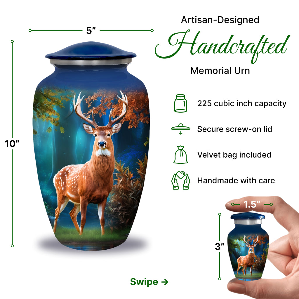 Deer Image Cremation Urn