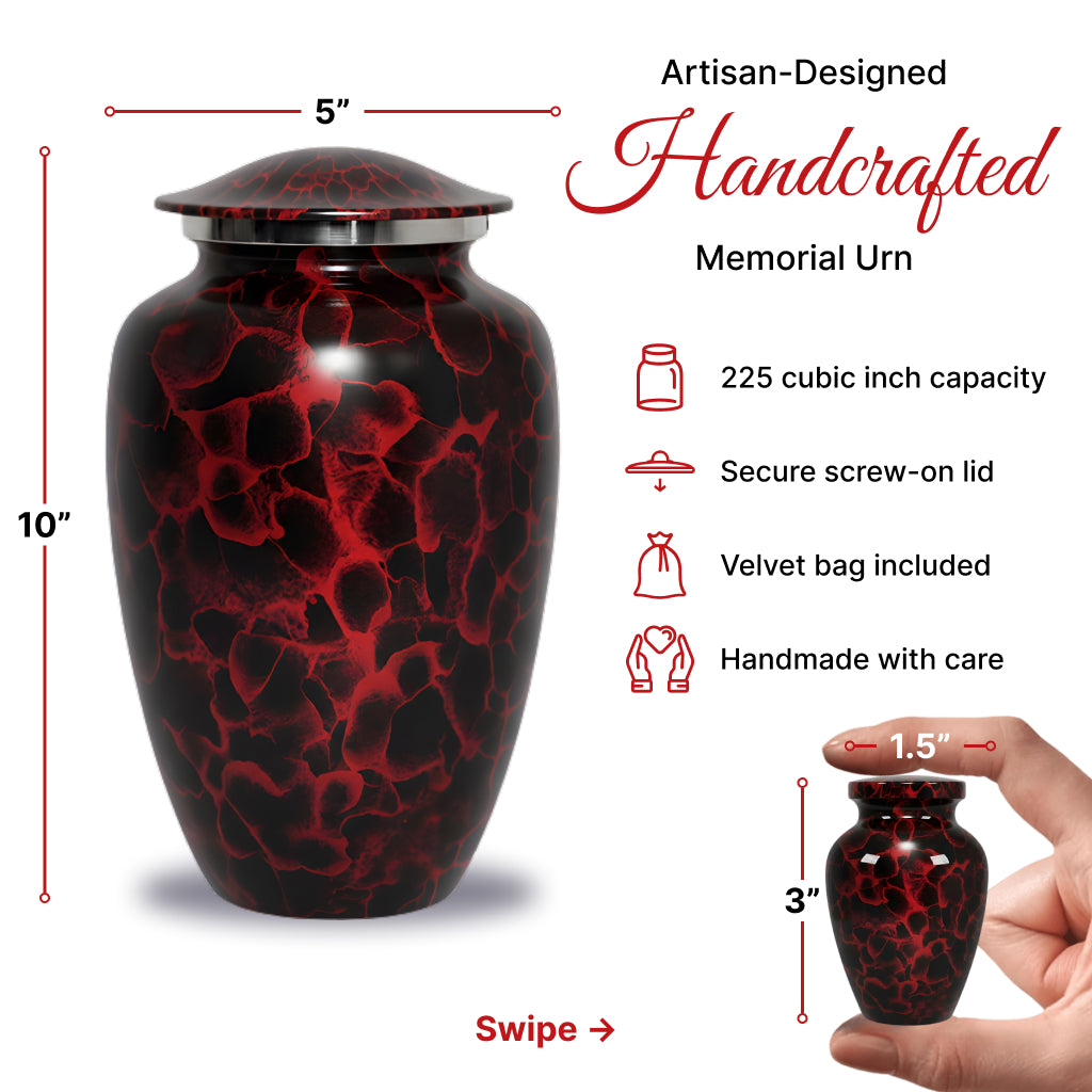 Motif Patch Cremation Urn