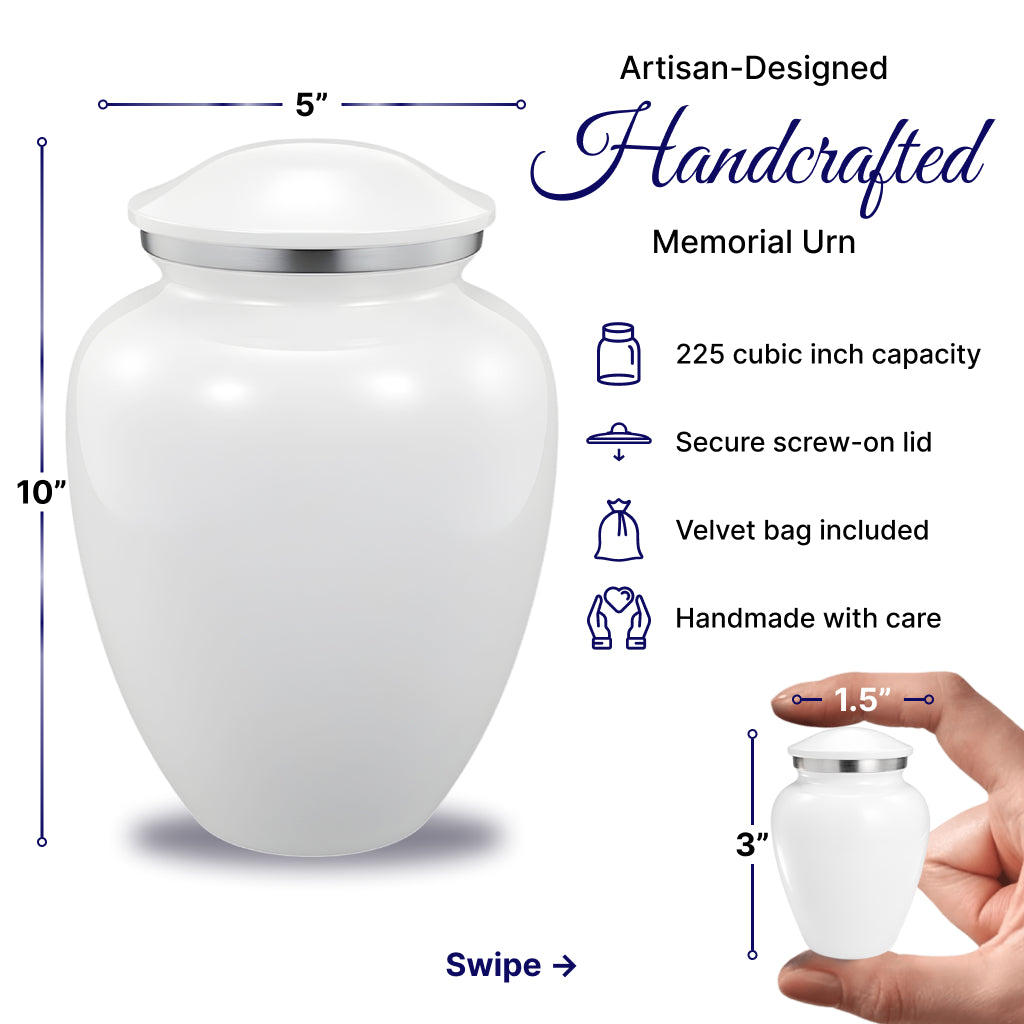 Serenity Curve Plain Urn