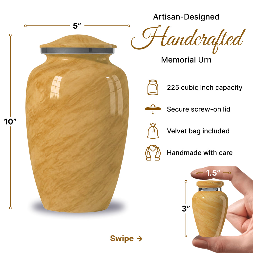 Motif Pastel Cremation Urn