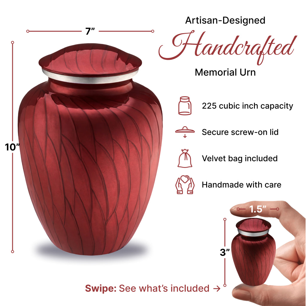 Serenity Curve Pearl Urn