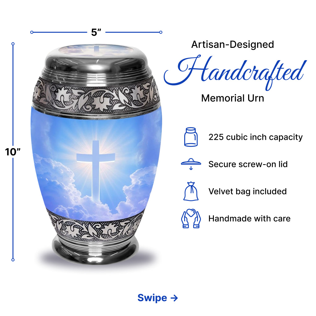 Cross Image Cremation Urn