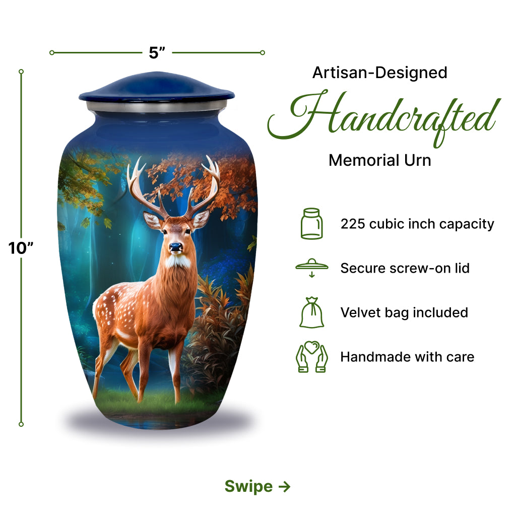 Deer Image Cremation Urn