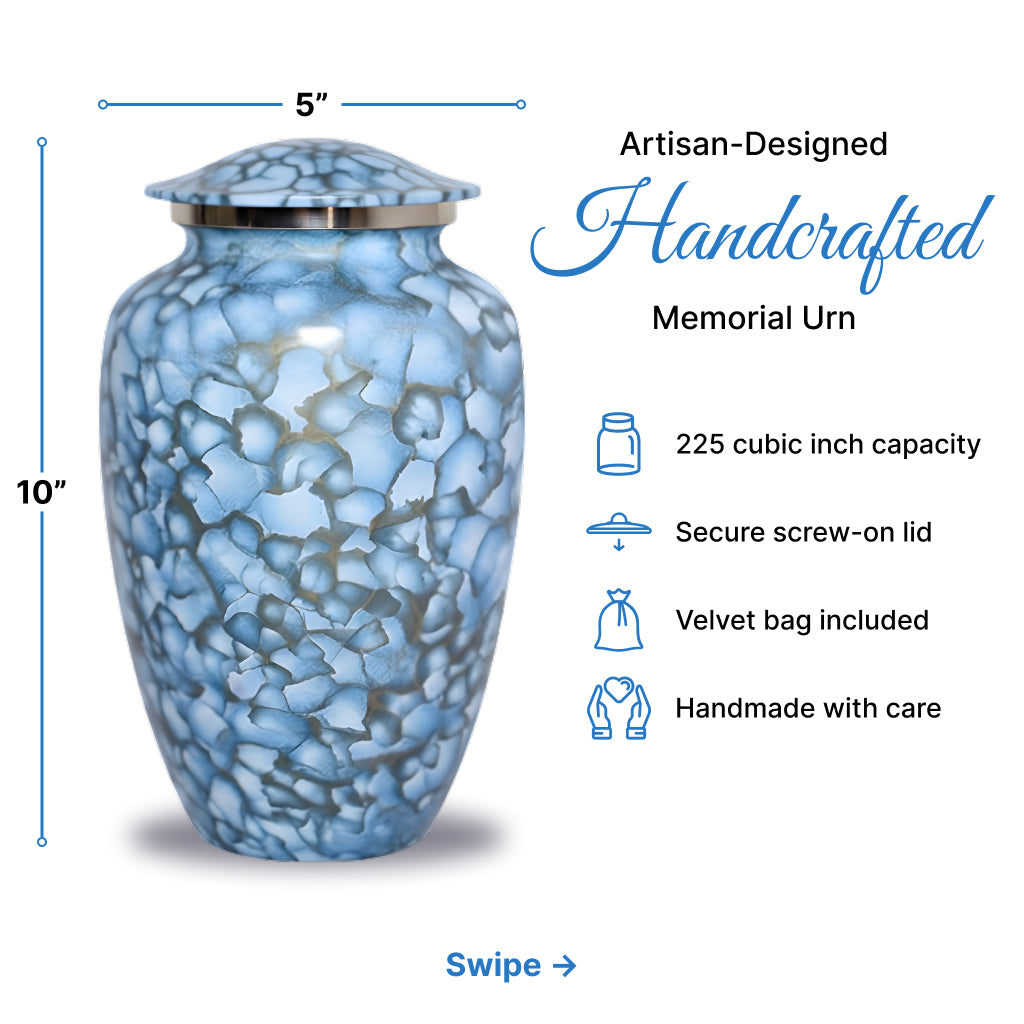 Motif Cloud Cremation Urn