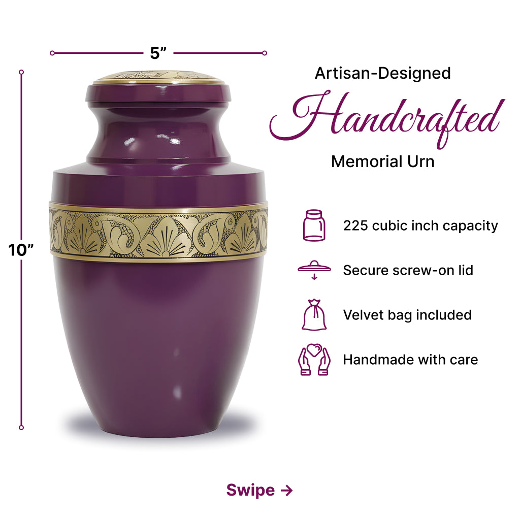 Radiant Grecian Cremation Urn