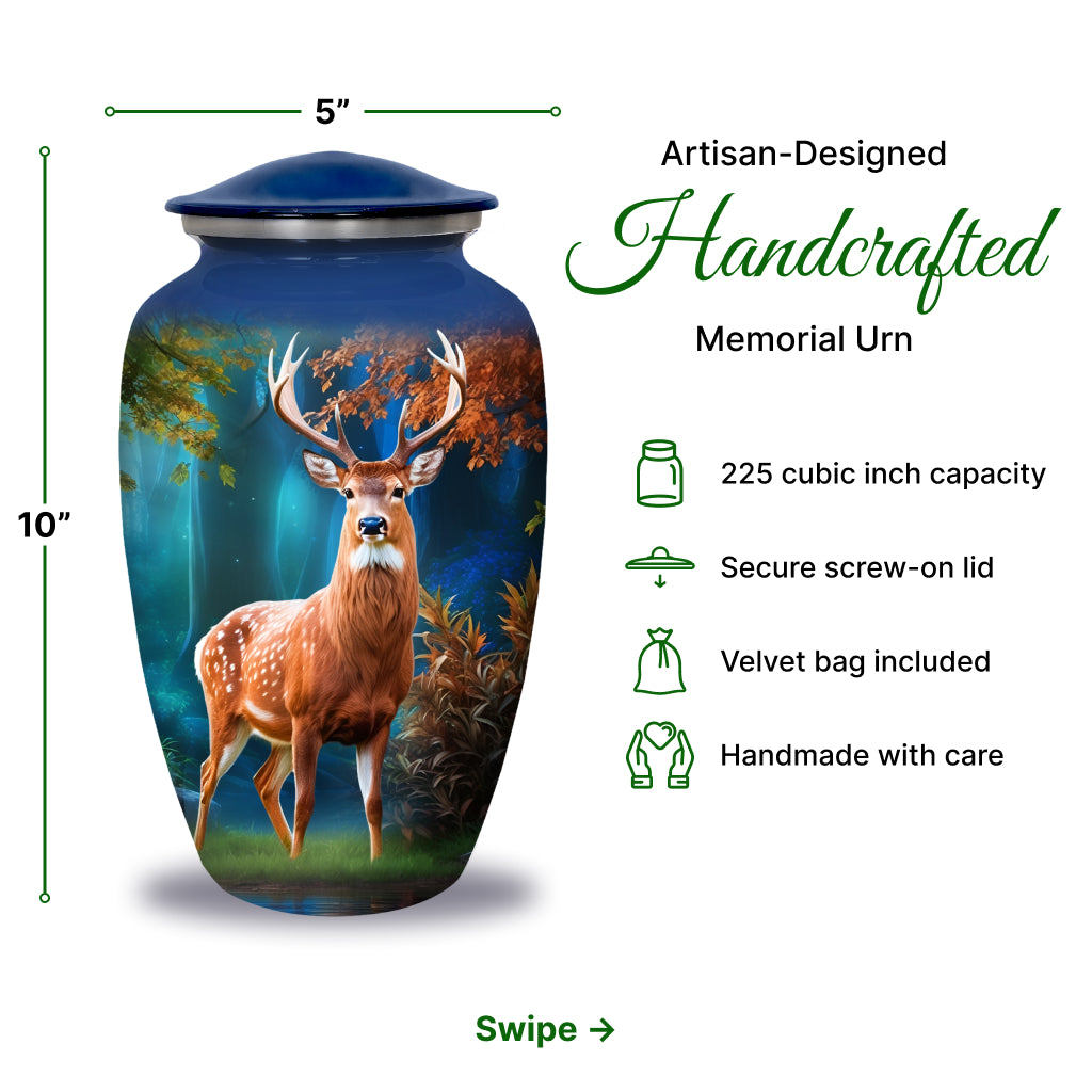 Deer Image Cremation Urn