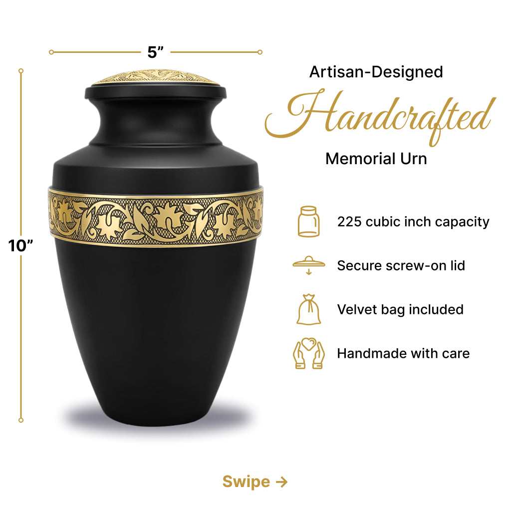 Engraved Grecian Cremation Urn