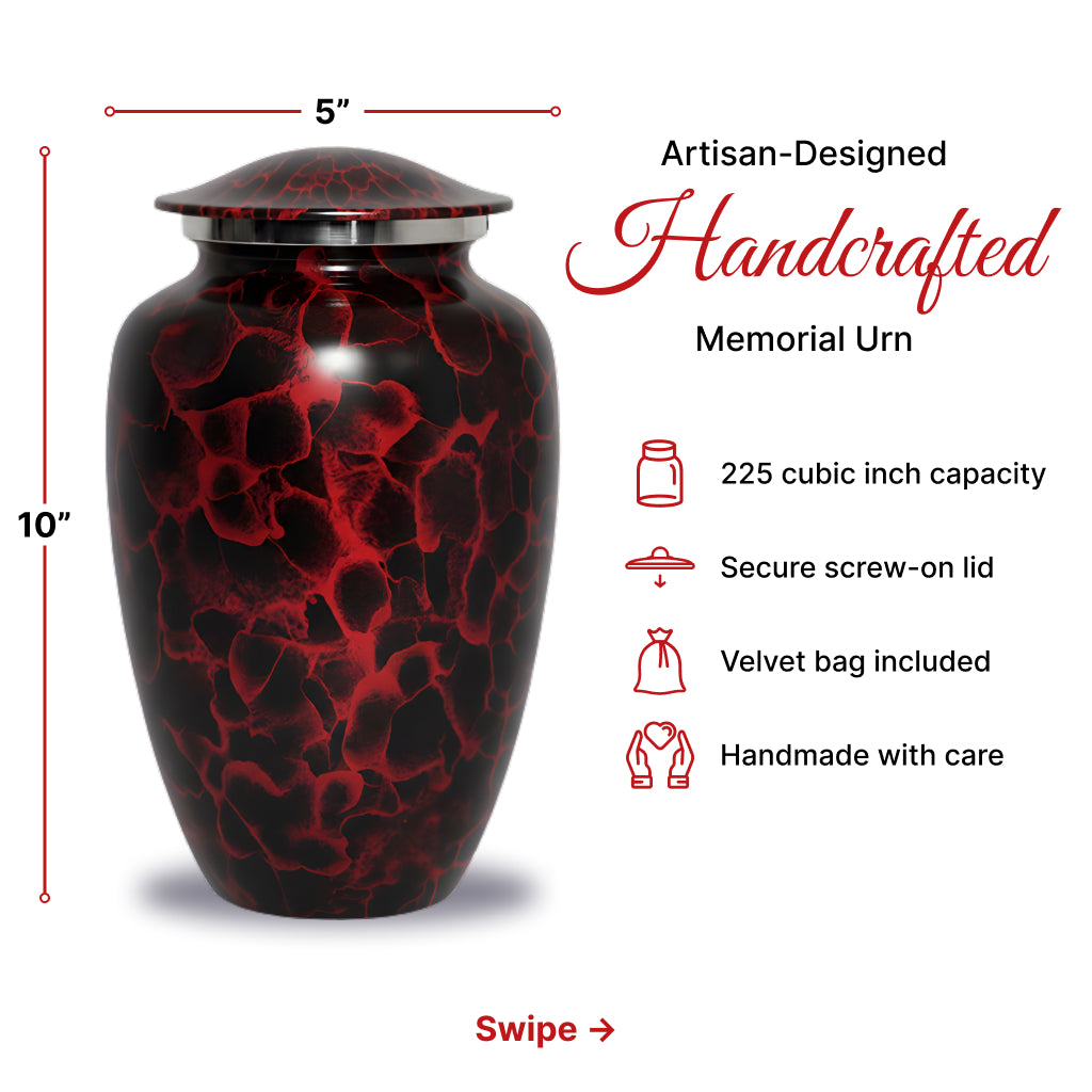 Motif Patch Cremation Urn