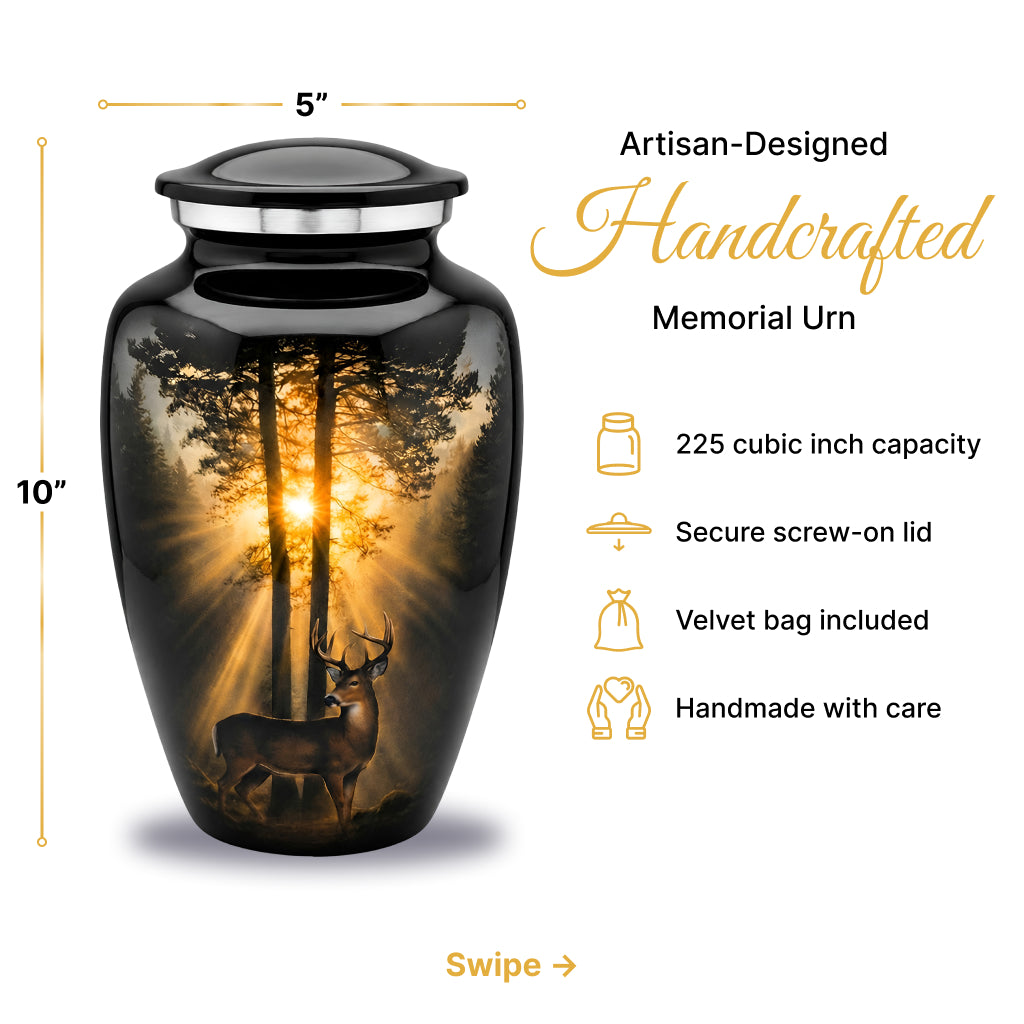Deer Image Cremation Urn