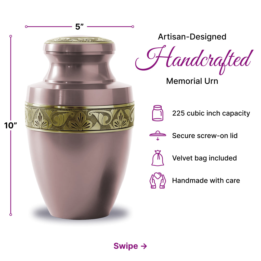 Radiant Grecian Cremation Urn