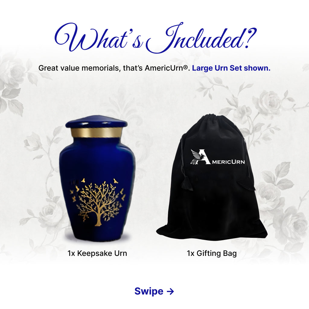 Ornate Tree of Life Motif Urn