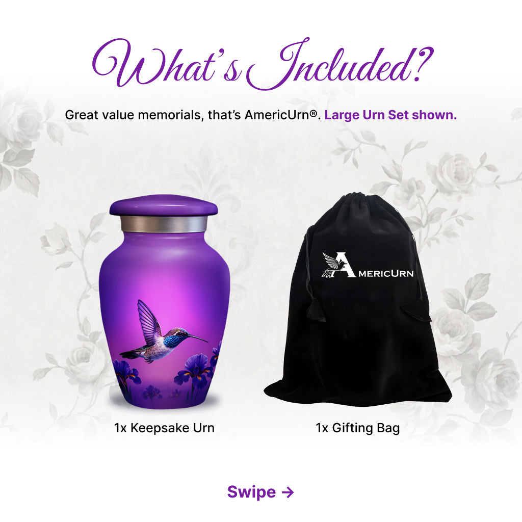 Hummingbird Image Cremation Urn