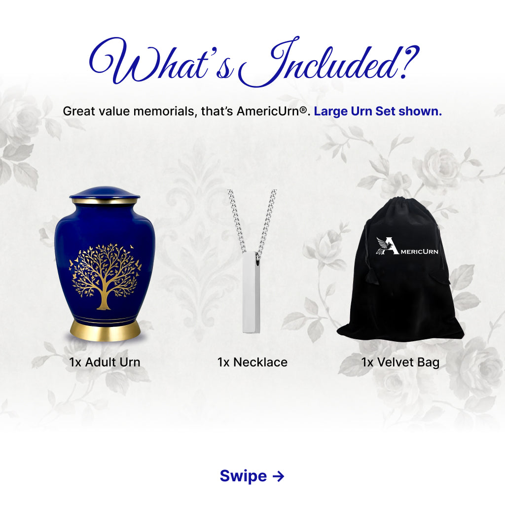 Ornate Tree of Life Motif Urn