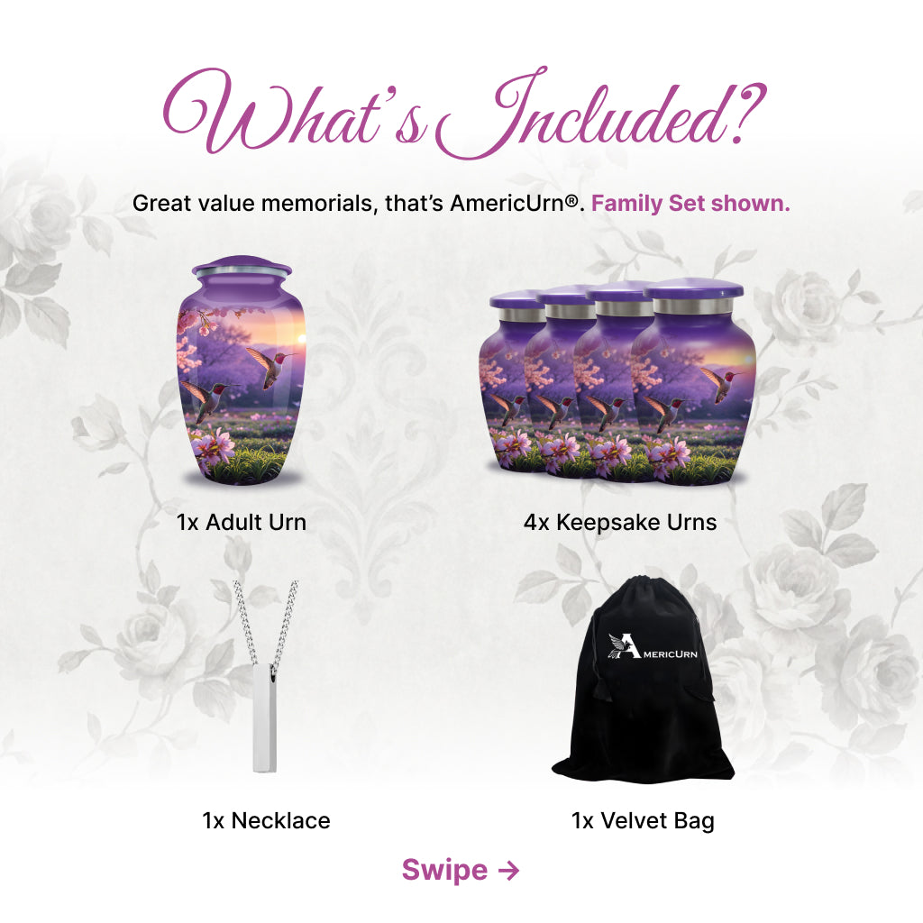 Hummingbird Image Cremation Urn