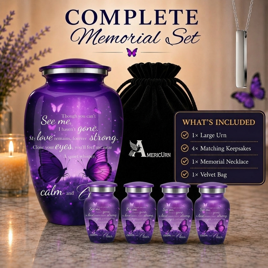 Butterfly Image Cremation Urn