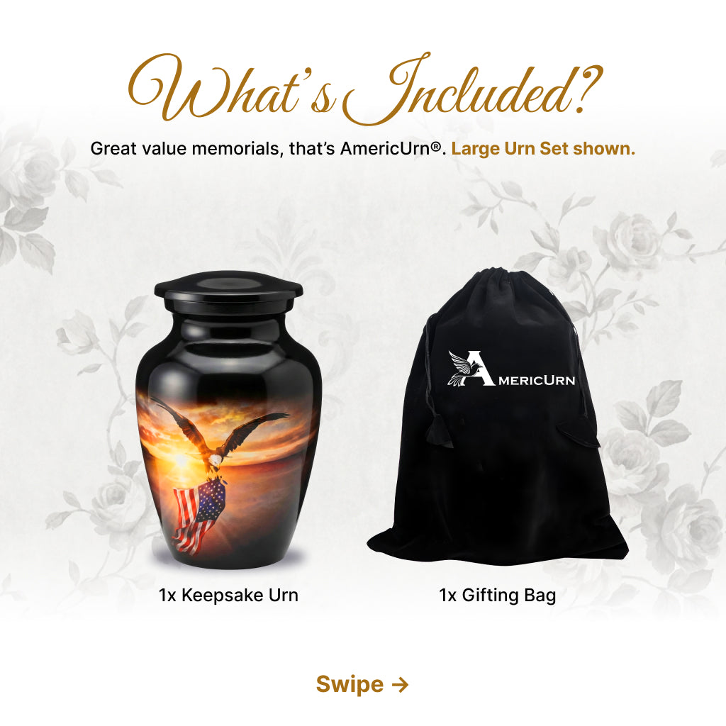 American Flag Tribute Urn