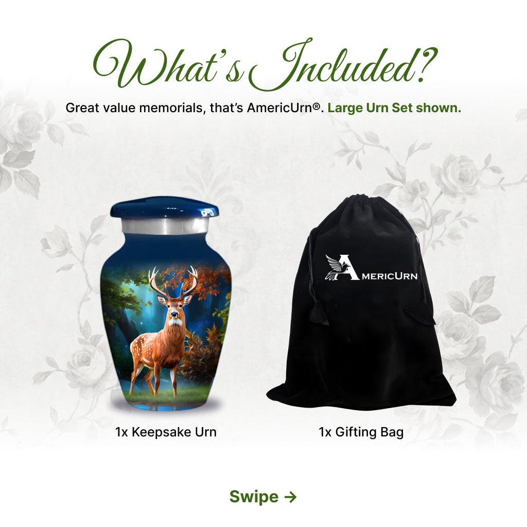 Deer Image Cremation Urn