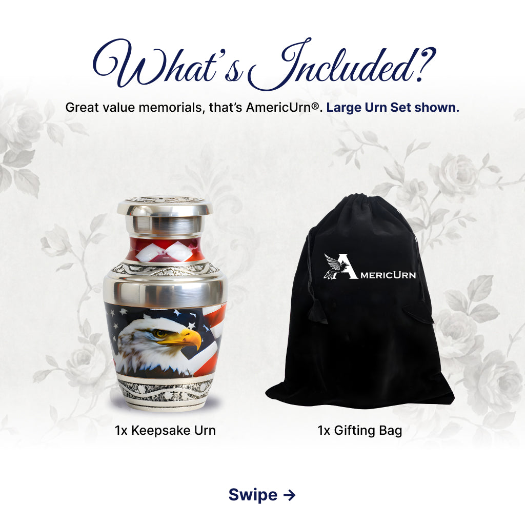 Eagle American Flag Premium Urn