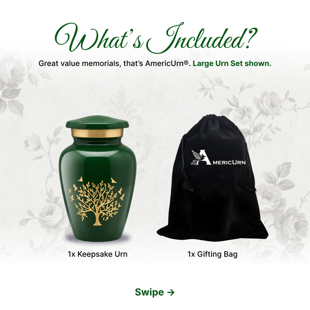 Ornate Tree of Life Motif Urn
