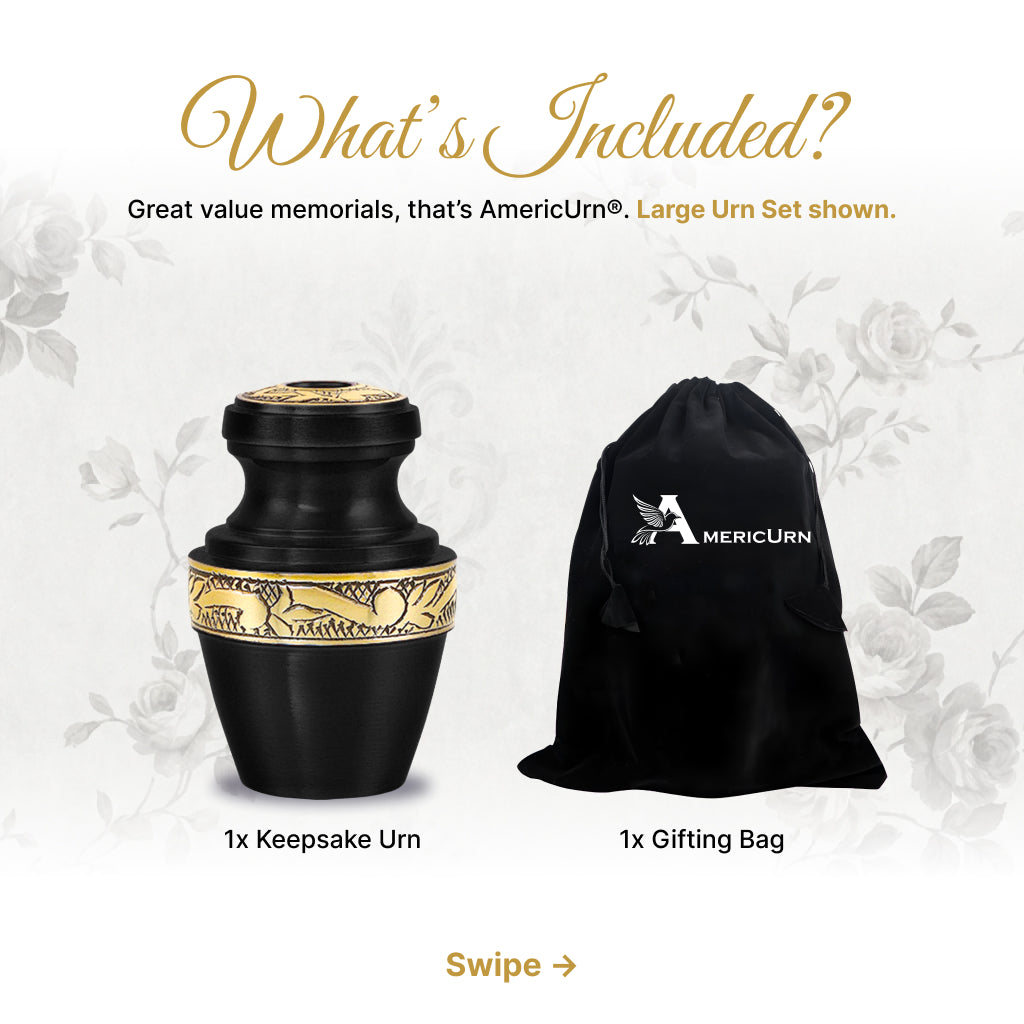Engraved Grecian Cremation Urn