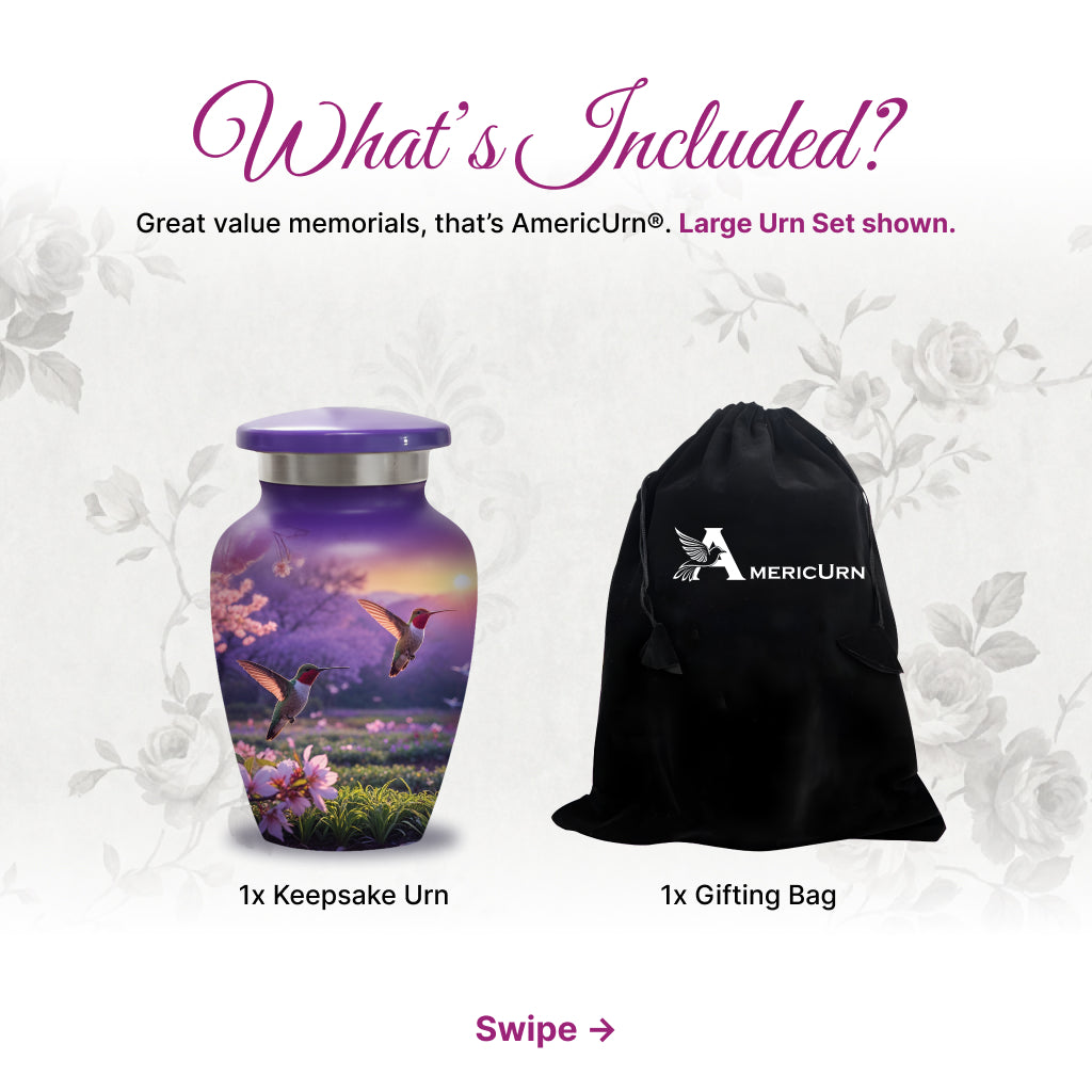 Hummingbird Image Cremation Urn