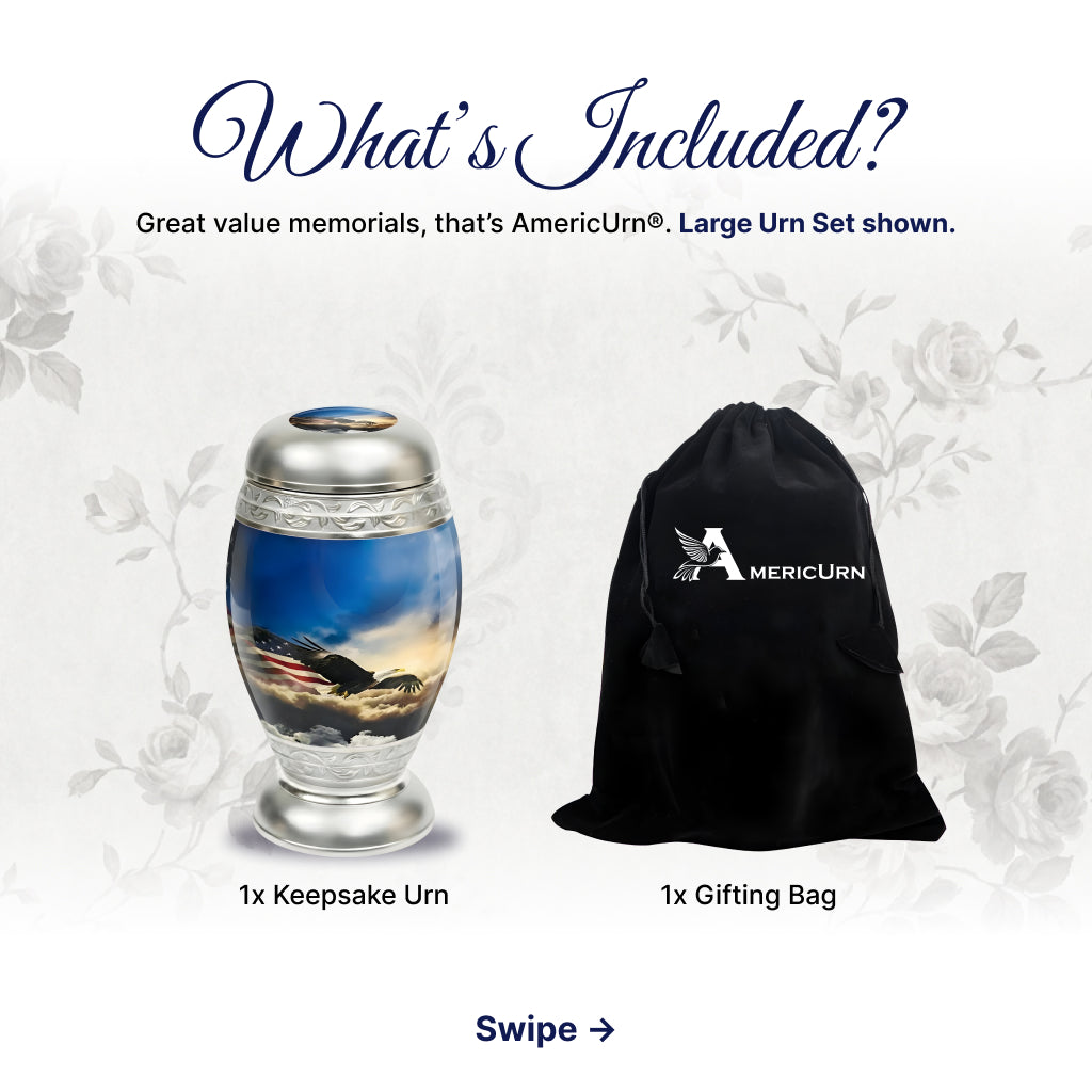 Eagle American Flag Premium Urn