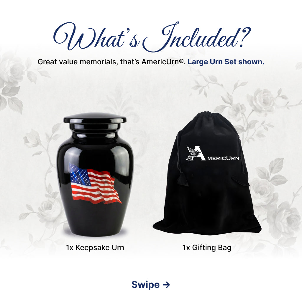 American Flag Tribute Urn