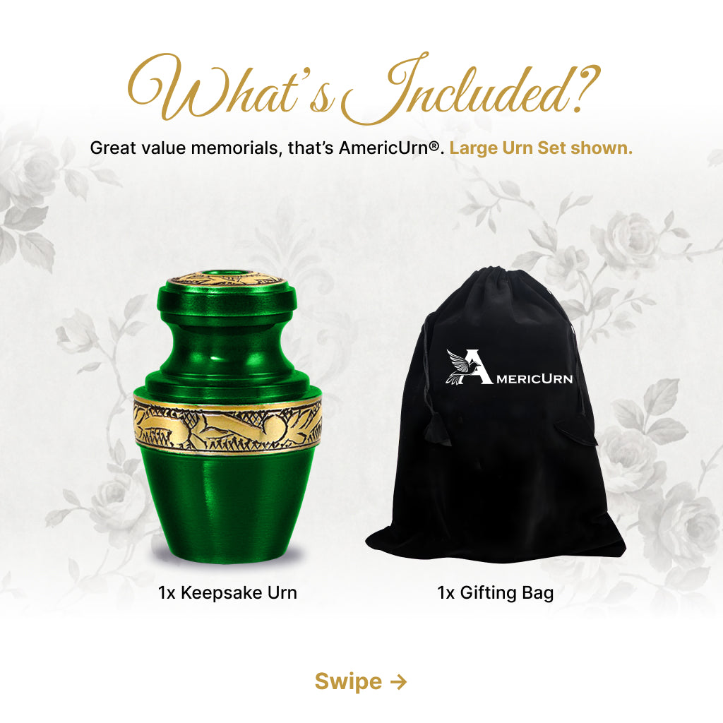 Engraved Grecian Cremation Urn