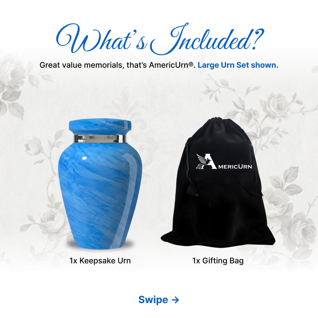 Motif Pastel Cremation Urn
