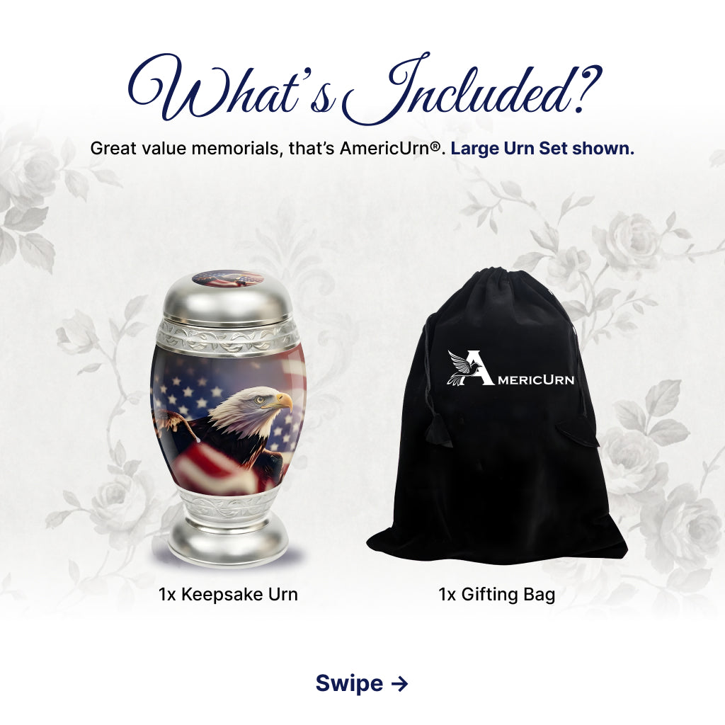 Eagle American Flag Premium Urn
