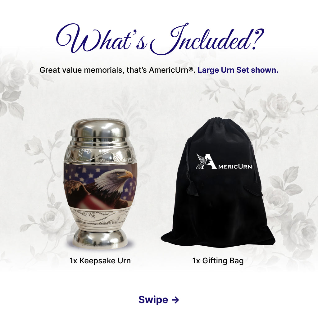 Eagle American Flag Premium Urn