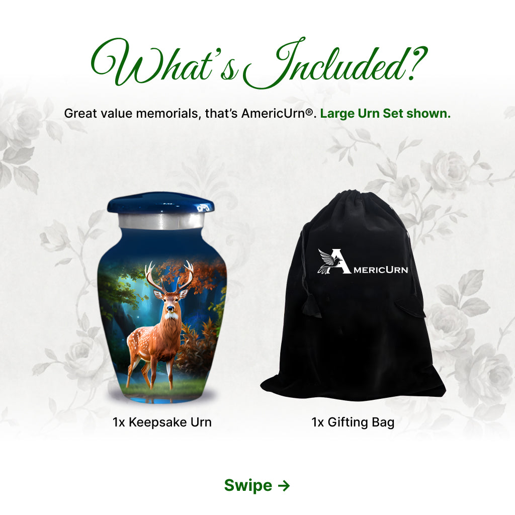 Deer Image Cremation Urn