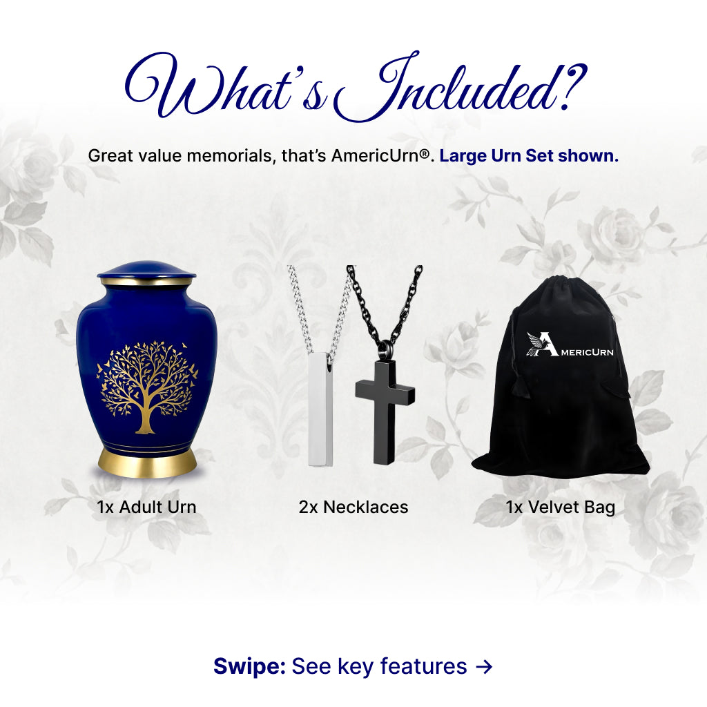 Ornate Tree of Life Motif Urn