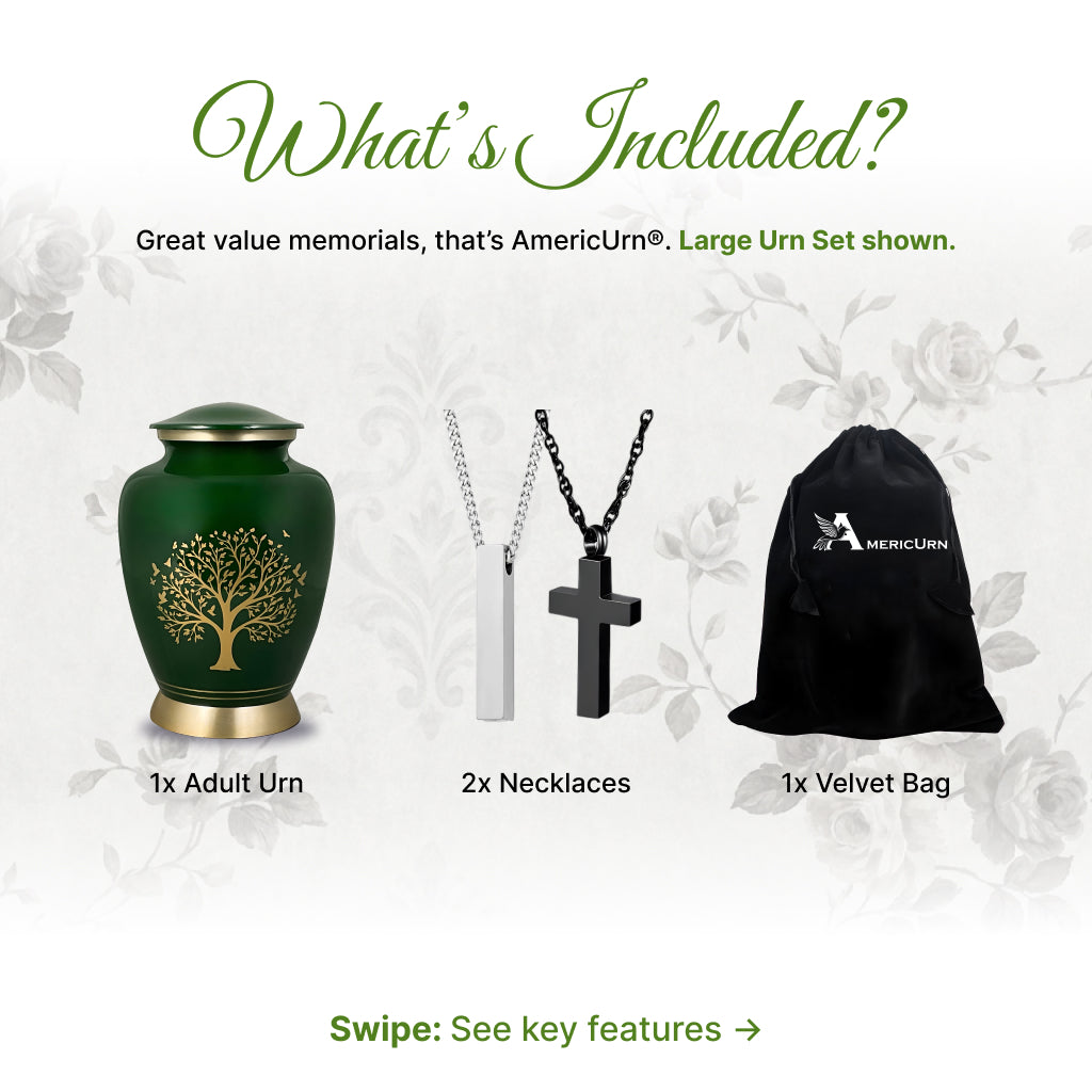 Ornate Tree of Life Motif Urn