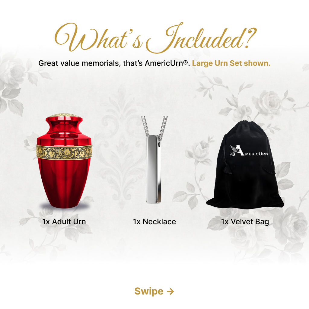Engraved Grecian Cremation Urn