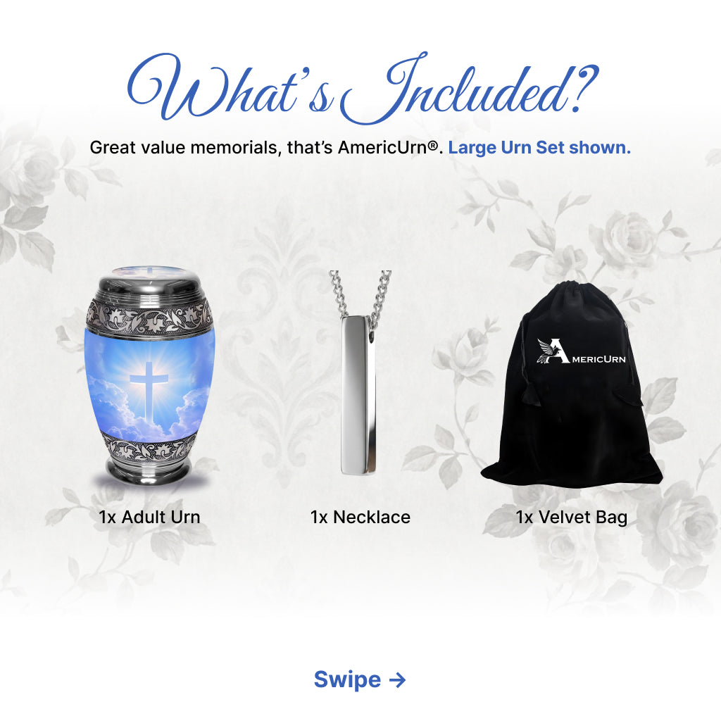 Cross Image Cremation Urn