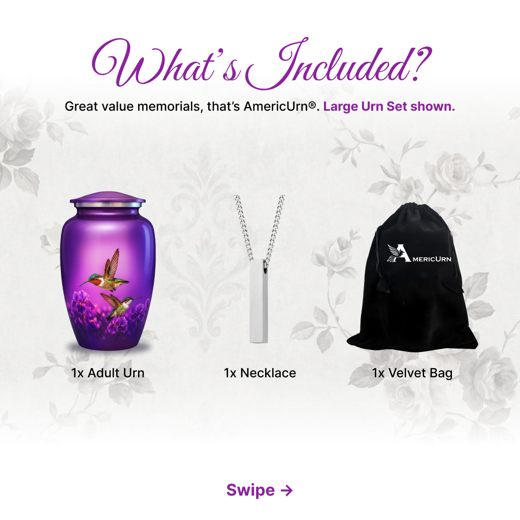Hummingbird Image Cremation Urn