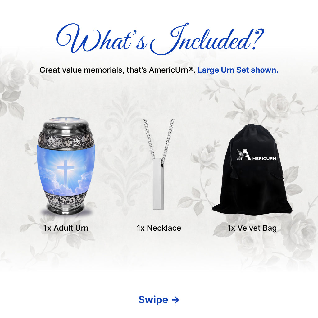 Cross Image Cremation Urn