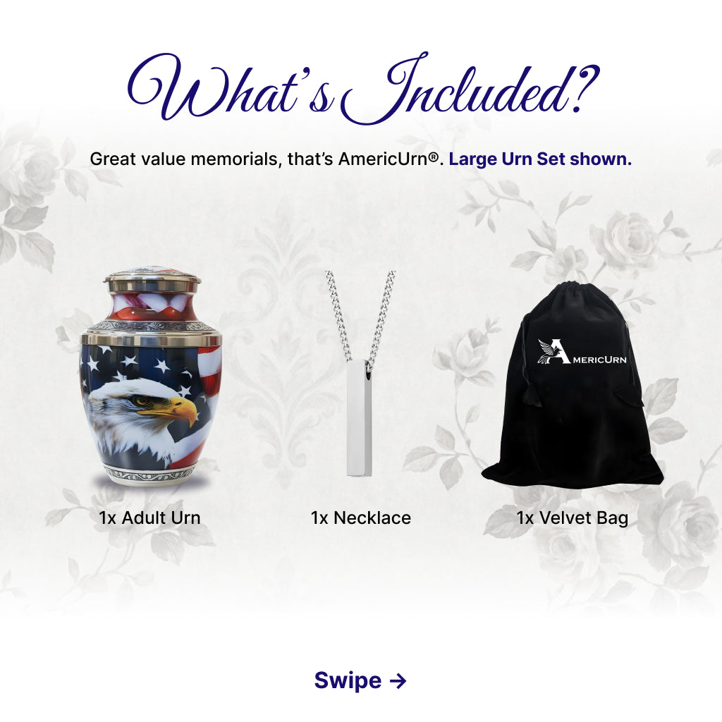 Eagle American Flag Premium Urn