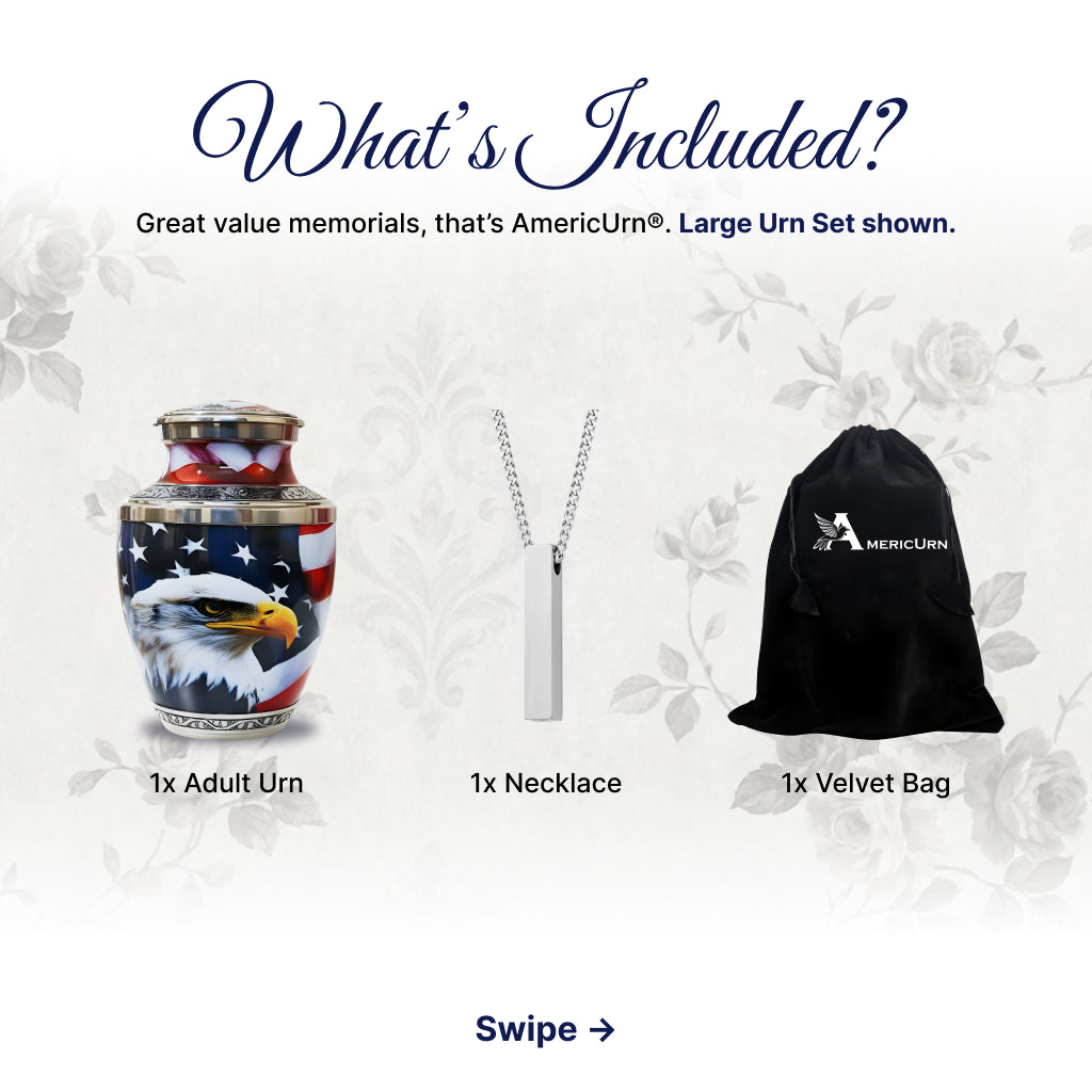 Eagle American Flag Premium Urn